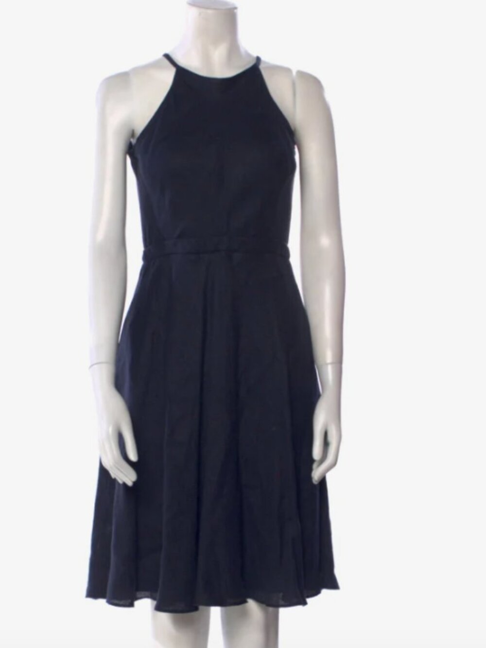 Maskit Crew Neck Knee-Length Dress
